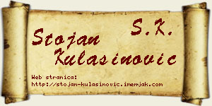 Stojan Kulašinović vizit kartica
